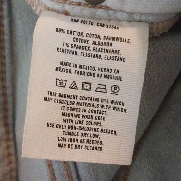 Pilcro and the Letterpress Jeans Blue Denim FV/Stet Skinny Womens Size 26 - Picture 7 of 7